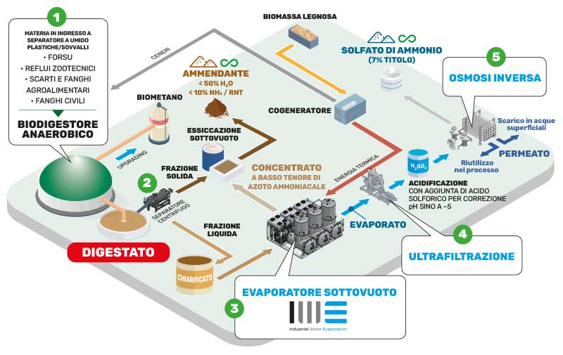 Schema procesului digestat